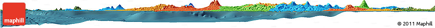 Political Horizon Map of West Java, satellite outside