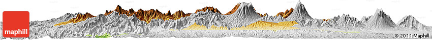 Physical Horizon Map of Kab. Bandung, lighten, desaturated