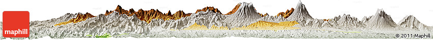 Physical Horizon Map of Kab. Bandung, lighten, semi-desaturated