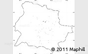 Blank Simple Map of Kab. Bandung, cropped outside, no labels