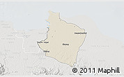 Shaded Relief 3D Map of Kab. Bekasi, lighten, semi-desaturated