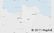 Silver Style Map of Kab. Bekasi, single color outside