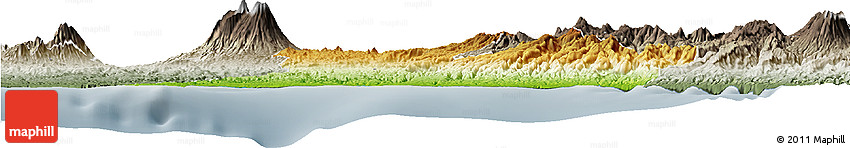Physical Horizon Map of Kab. Cianjur, semi-desaturated