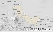 Shaded Relief 3D Map of Kab. Cirebon, desaturated
