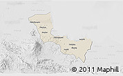 Shaded Relief 3D Map of Kab. Cirebon, lighten, desaturated