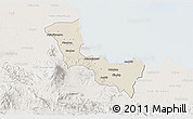 Shaded Relief 3D Map of Kab. Cirebon, lighten