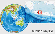 Physical Location Map of Kab. Cirebon, highlighted country