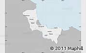 Gray Map of Kab. Cirebon, single color outside