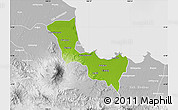 Physical Map of Kab. Cirebon, lighten, desaturated