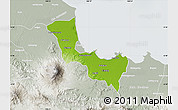Physical Map of Kab. Cirebon, lighten, semi-desaturated