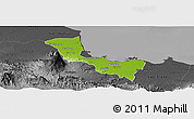 Physical Panoramic Map of Kab. Cirebon, darken, desaturated