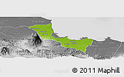 Physical Panoramic Map of Kab. Cirebon, desaturated