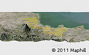 Satellite Panoramic Map of Kab. Cirebon, semi-desaturated