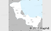Gray Simple Map of Kab. Cirebon, single color outside