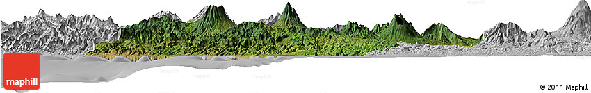 Satellite Horizon Map of Kab. Garut, lighten, desaturated