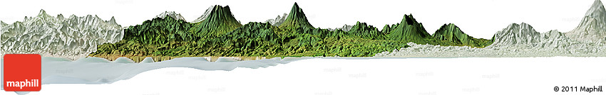 Satellite Horizon Map of Kab. Garut, lighten