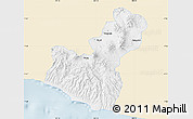 Classic Style Map of Kab. Garut, single color outside