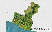 Satellite Map of Kab. Garut, single color outside