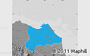 Political Map of Kab. Indramayu, desaturated