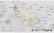 Shaded Relief 3D Map of Kab. Kuningan, desaturated