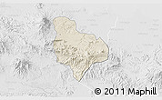 Shaded Relief 3D Map of Kab. Kuningan, lighten, desaturated