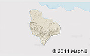 Shaded Relief 3D Map of Kab. Kuningan, single color outside