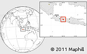 Blank Location Map of Kab. Kuningan, highlighted country