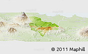 Physical Panoramic Map of Kab. Kuningan, lighten