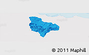 Political Panoramic Map of Kab. Kuningan, single color outside