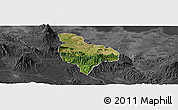 Satellite Panoramic Map of Kab. Kuningan, darken, desaturated