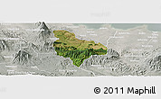 Satellite Panoramic Map of Kab. Kuningan, lighten, semi-desaturated