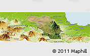 Satellite Panoramic Map of Kab. Majalengka, physical outside