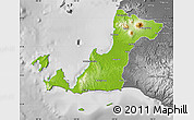 Physical Map of Kab. Pandeglang, desaturated
