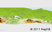 Physical Panoramic Map of Kab. Purwakarta