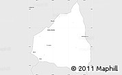 Silver Style Simple Map of Kab. Purwakarta