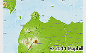 Physical Map of Kab. Serang