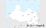 Silver Style Simple Map of Kab. Serang