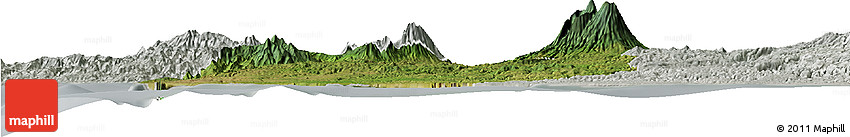 Satellite Horizon Map of Kab. Sukabumi, lighten, semi-desaturated