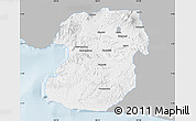Gray Map of Kab. Sukabumi, single color outside