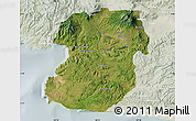 Satellite Map of Kab. Sukabumi, lighten