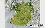 Satellite Map of Kab. Sukabumi, lighten, semi-desaturated