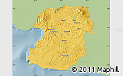 Savanna Style Map of Kab. Sukabumi, single color outside