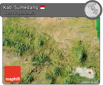 Satellite Map of Kab. Sumedang
