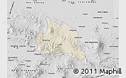 Shaded Relief Map of Kab. Sumedang, desaturated
