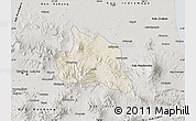 Shaded Relief Map of Kab. Sumedang, semi-desaturated