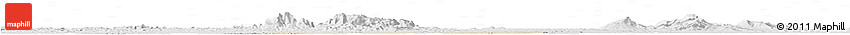 Shaded Relief Horizon Map of Kab. Tangerang, lighten, desaturated