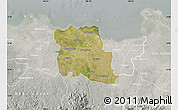 Satellite Map of Kab. Tangerang, lighten, semi-desaturated