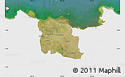Satellite Map of Kab. Tangerang, single color outside