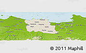 Shaded Relief Panoramic Map of Kab. Tangerang, physical outside