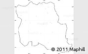 Blank Simple Map of Kab. Tangerang, cropped outside, no labels